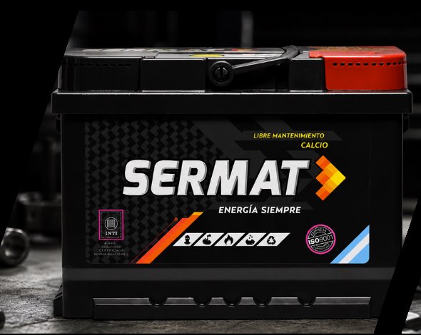 Batería Sermat para auto en San Juan